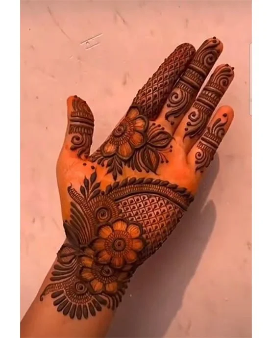 Classy Bangle Front Hand Mehndi Design Effect Classy Bangle Front Hand Mehndi Design Effect